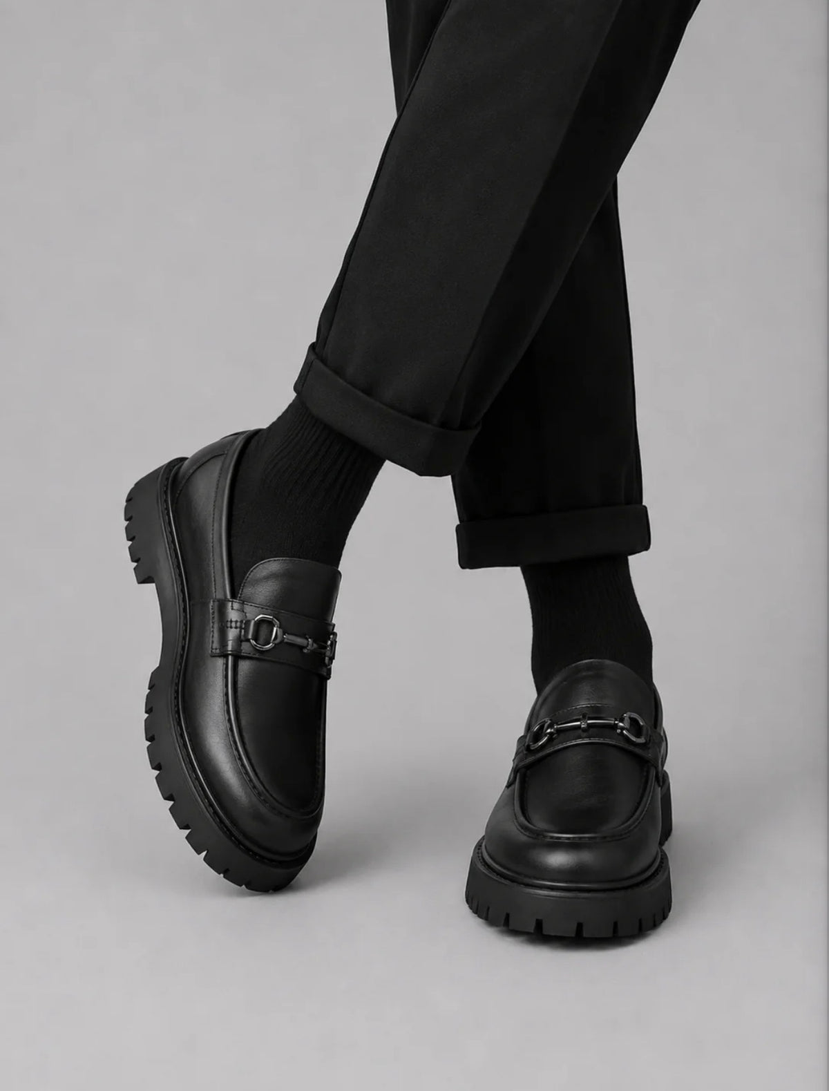 Penny loafers grey