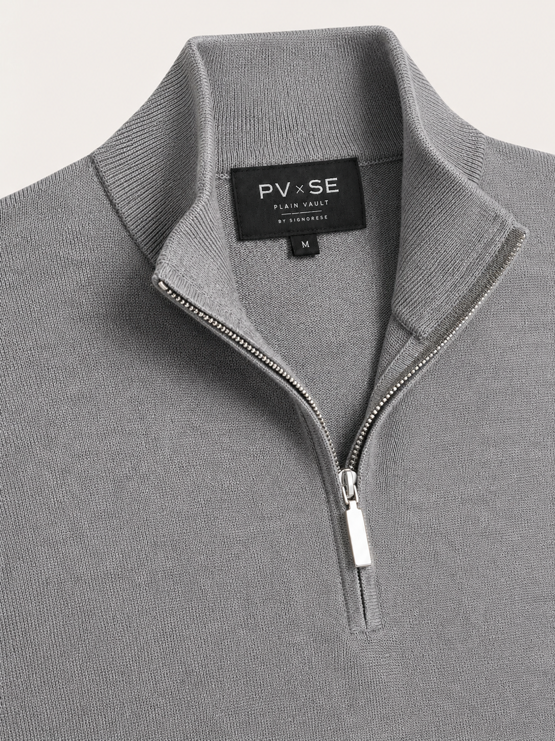 Quarter-Zip Sweater Grey