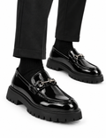Penny loafers black